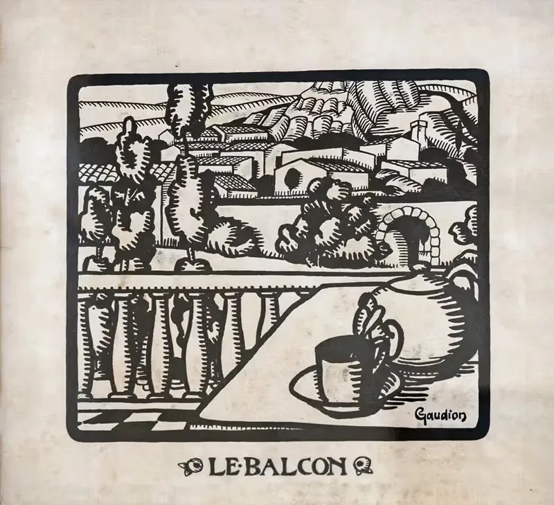 The balcony, Provencal landscape — Georges Gaudion