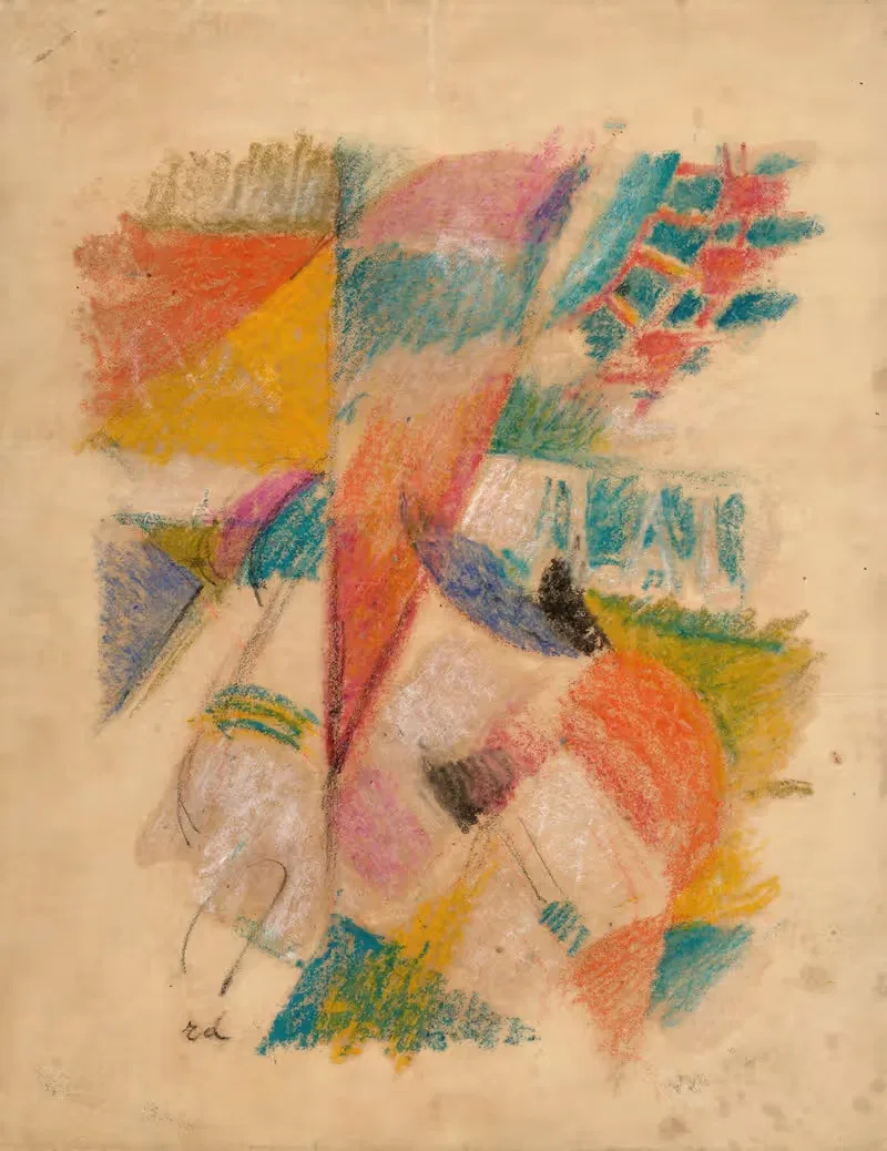 Эскиз для 'Команды Кардифф' by Робер Делоне, 1924 — digital art print download