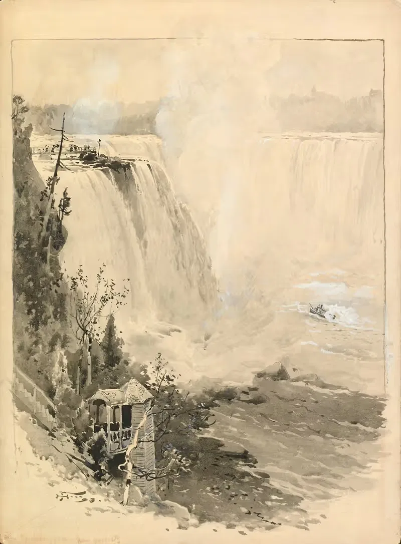 The Horseshoe Falls from Goat Island — Harry Fenn