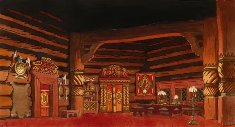 Декорация для оперы 'Невеста царя' by Иван Билибин, 1930 — digital art print download