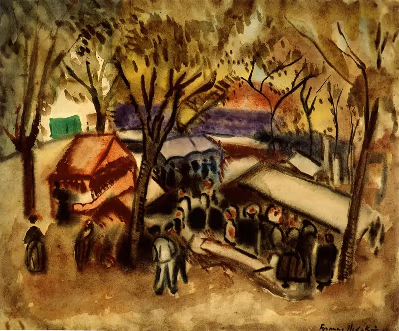 Ярмарка у моря by Франсис Ходгкинс, 1927 — digital art print download
