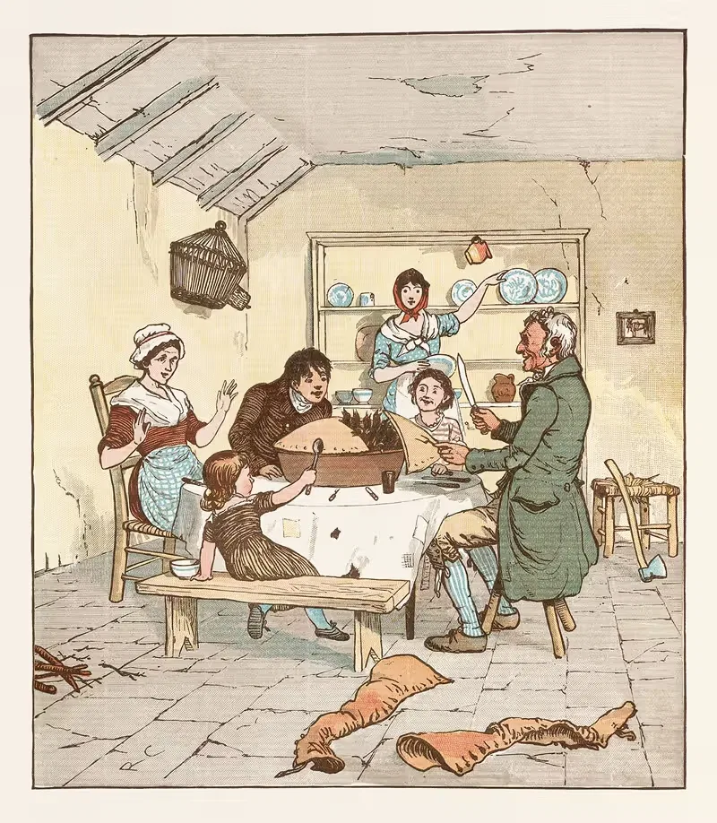 Спой песню за шесть пенсов Пл.4. by Рэндольф Колдекотт, 1887 — digital art print download
