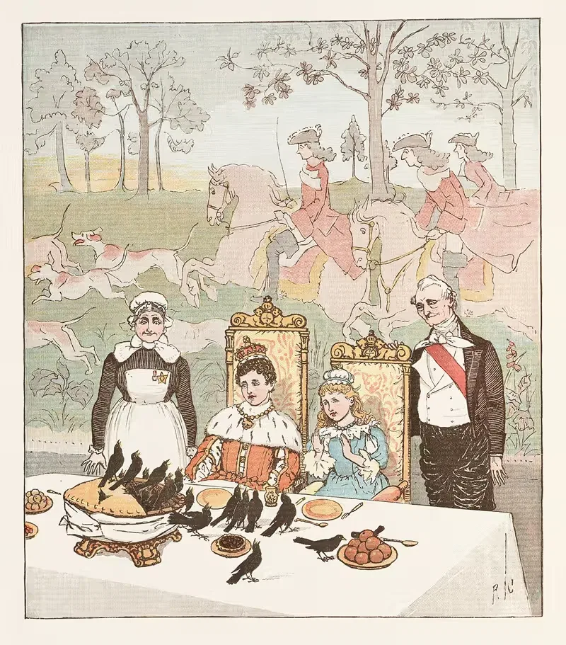 Спой песню за шесть пенсов Пл.5 by Рэндольф Колдекотт, 1887 — digital art print download