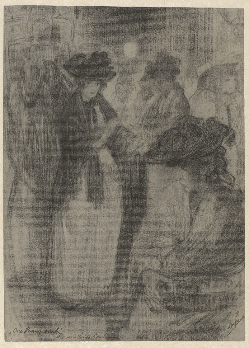 Bloemenmeisjes in Londen — Pieter Dupont