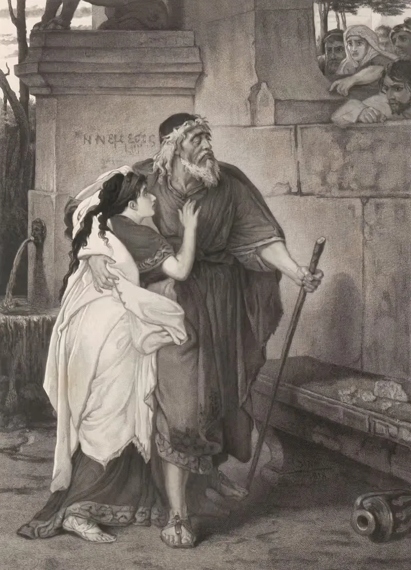Эдип и Антигона by Франсуа де Мерсман — digital art print download