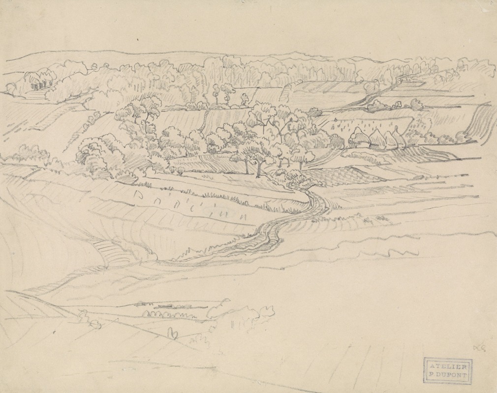 Landschap met kronkelweg by Питер Дюпон, 1880-1911 — digital art print download