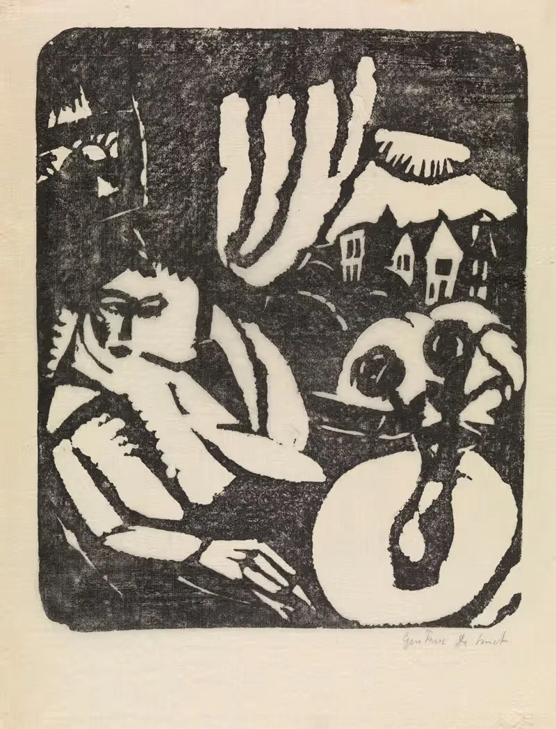 Seated Woman at the Window — Gustave De Smet