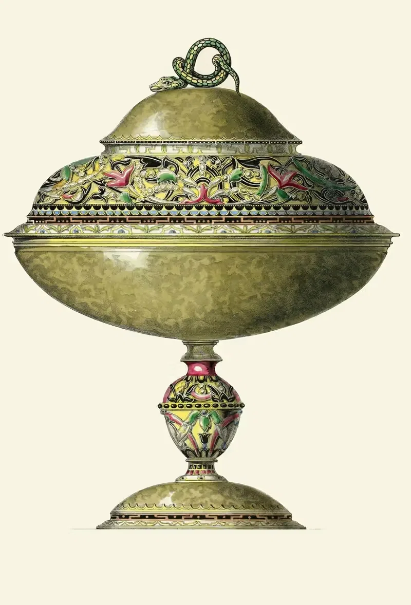 Русская ваза, украшенная эмалью by Генри Ноэль Хамфрис, 1852 — digital art print download