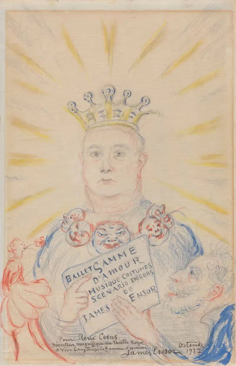 Portrait of René Coens — James Ensor