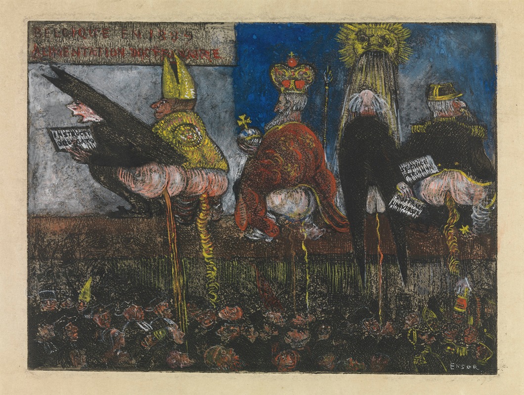 Doctrinal Nourishment by James Ensor, 1889 — digital art print download