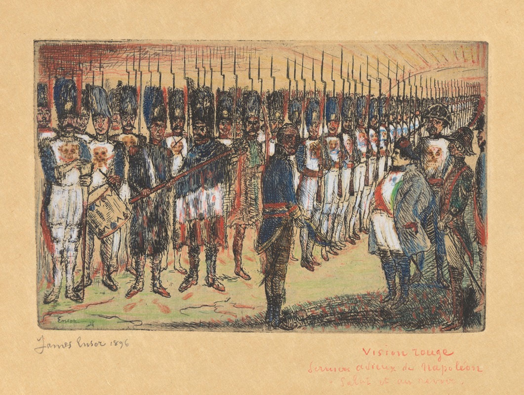 Прощание с Наполеоном by Джеймс Энсор, 1896 — digital art print download