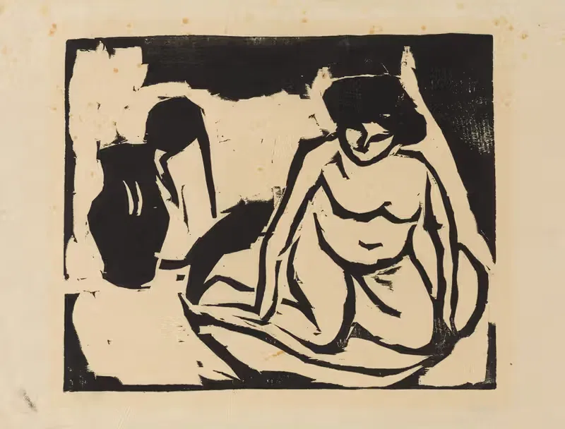 Nude Girl in the Bath — Ernst Ludwig Kirchner