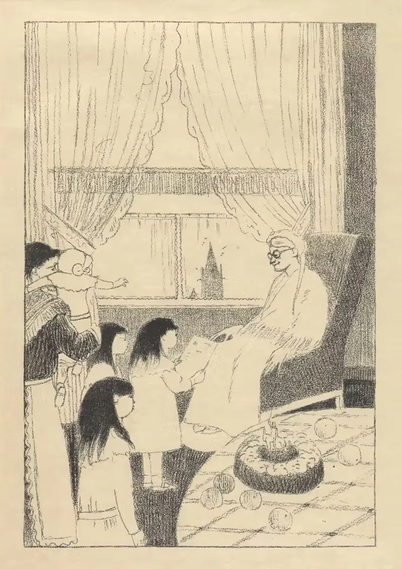 Новогодние пожелания by Леон Спиллиарт, 1918 — digital art print download