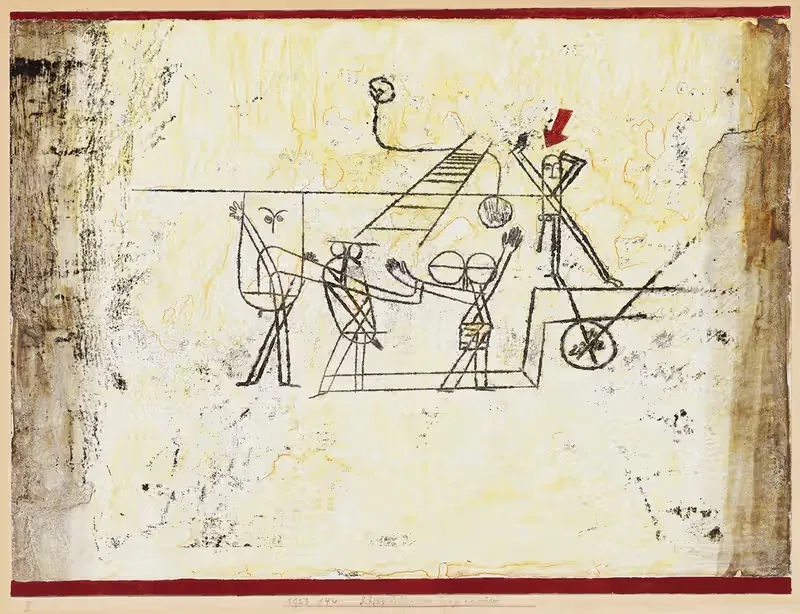 Заключительная сцена трагикомедии by Поль Клее, 1923 — digital art print download