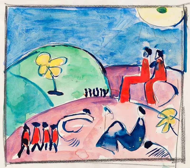 Die gelbe Blume — Hermann Stenner