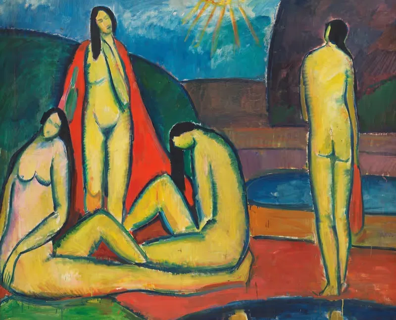 Badende Frauen — Hermann Stenner