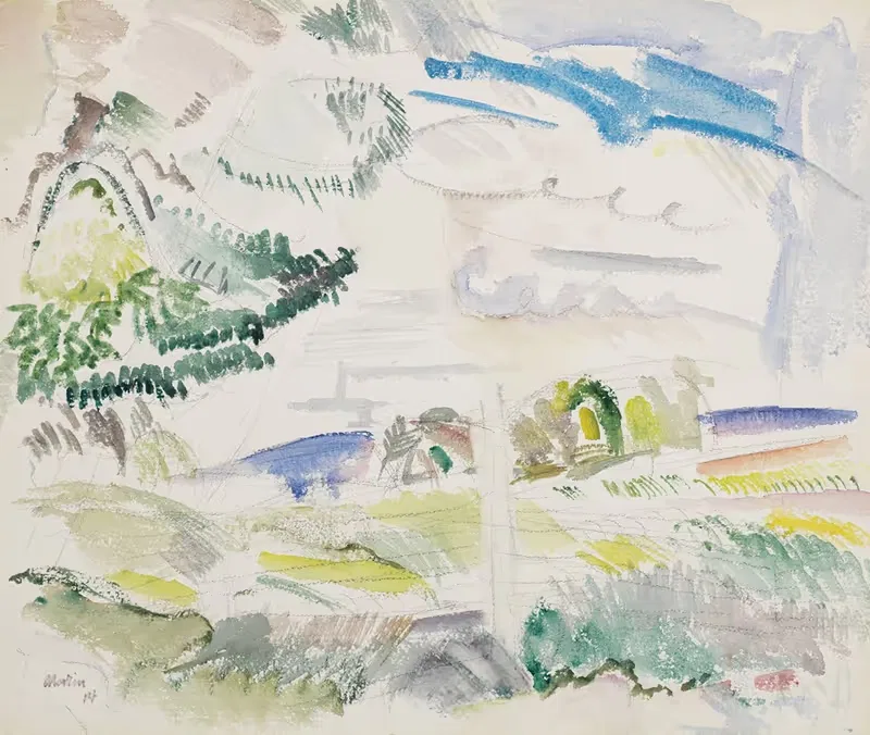 Maine Landscape by John Marin, 1914 — digital art print download