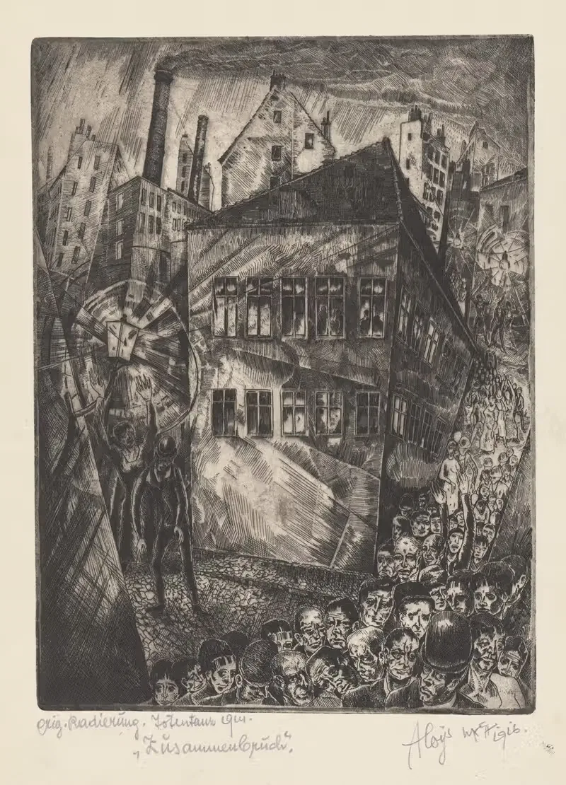Zusammenbruch by Aloys Wach, 1922 — digital art print download