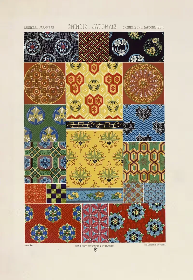 Китайцы и японцы 3 by Огюст Расине, 1880 - 1889 — digital art print download
