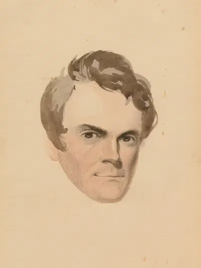 Self-Portrait by David Claypoole Johnston, c. 1830 — digital art print download