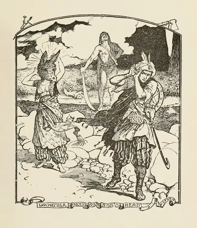 Джемила получает ослиную голову by Генри Джастис Форд, 1905 — digital art print download