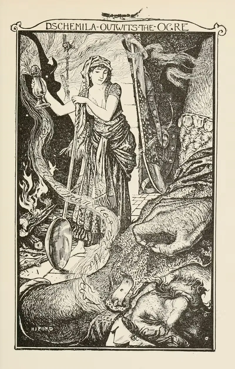Джемила перехитрила Ogre by Генри Джастис Форд, 1905 — digital art print download