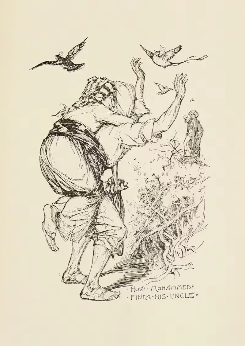 How Mohammed finds his Uncle by Henry Justice Ford, 1905 — digital art print download