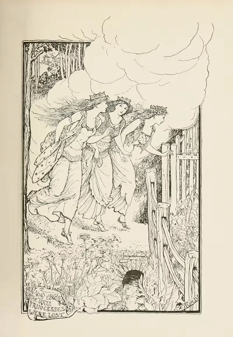 Как три принцессы потерялись by Генри Джастис Форд, 1905 — digital art print download