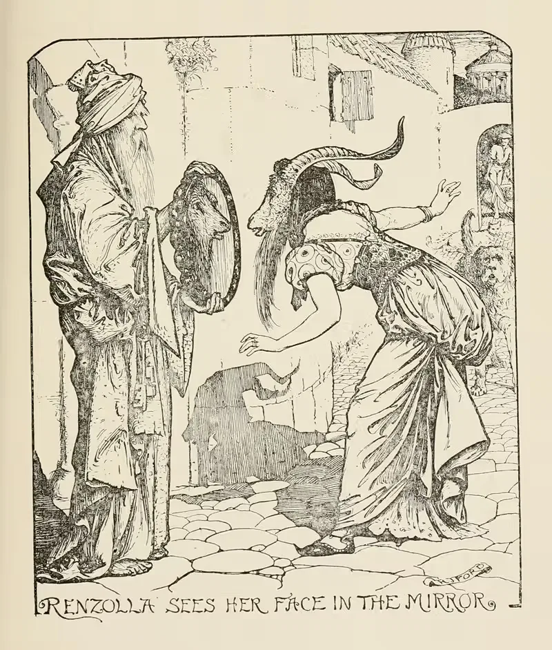 Renzolla sees her Face in-the Mirror — Henry Justice Ford