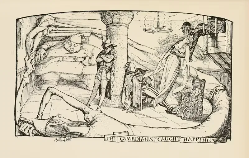 Стражи пойманы на дреме by Генри Джастис Форд, 1905 — digital art print download