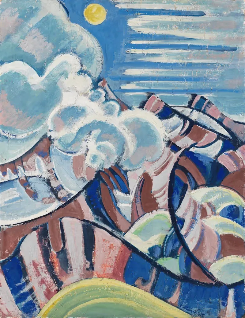 Взгляд через Генталь by Август Баббергер, 1918 — digital art print download