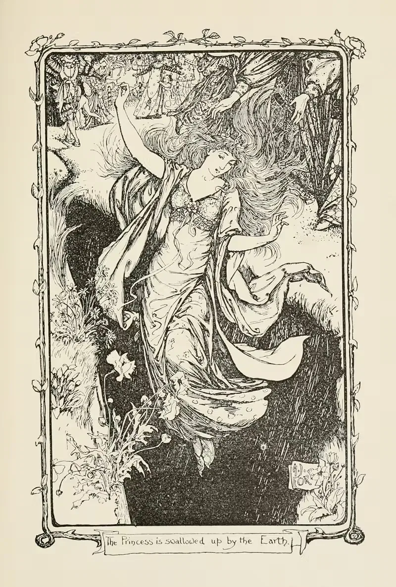 The Princess is swallowed up by the Earth — Henry Justice Ford