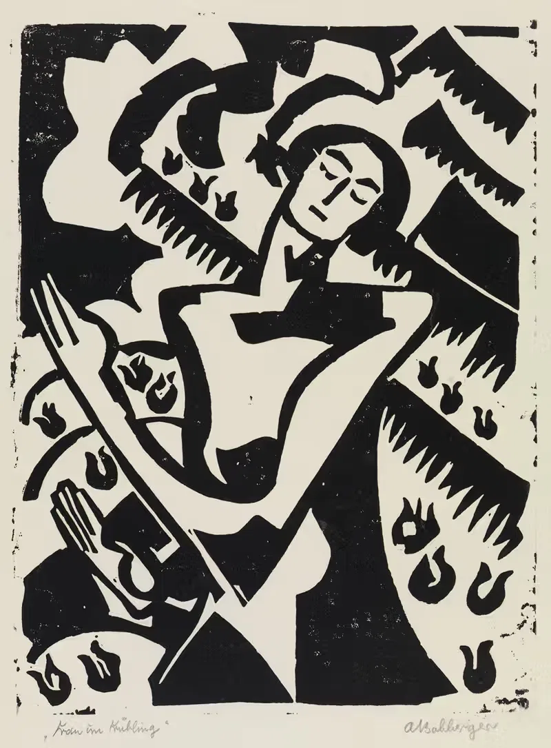 Frau im Frühling — August Babberger