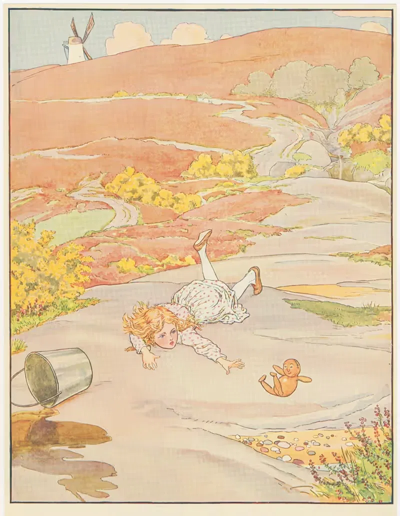 И Джилл упала следом by Леонард Лесли Брук, 1922 — digital art print download