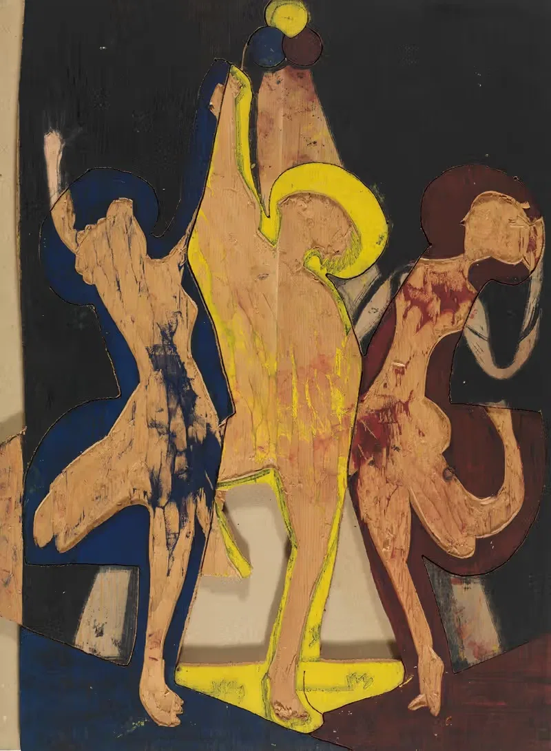 Farbentanz, Farbstock I by Ernst Ludwig Kirchner, 1933 — digital art print download