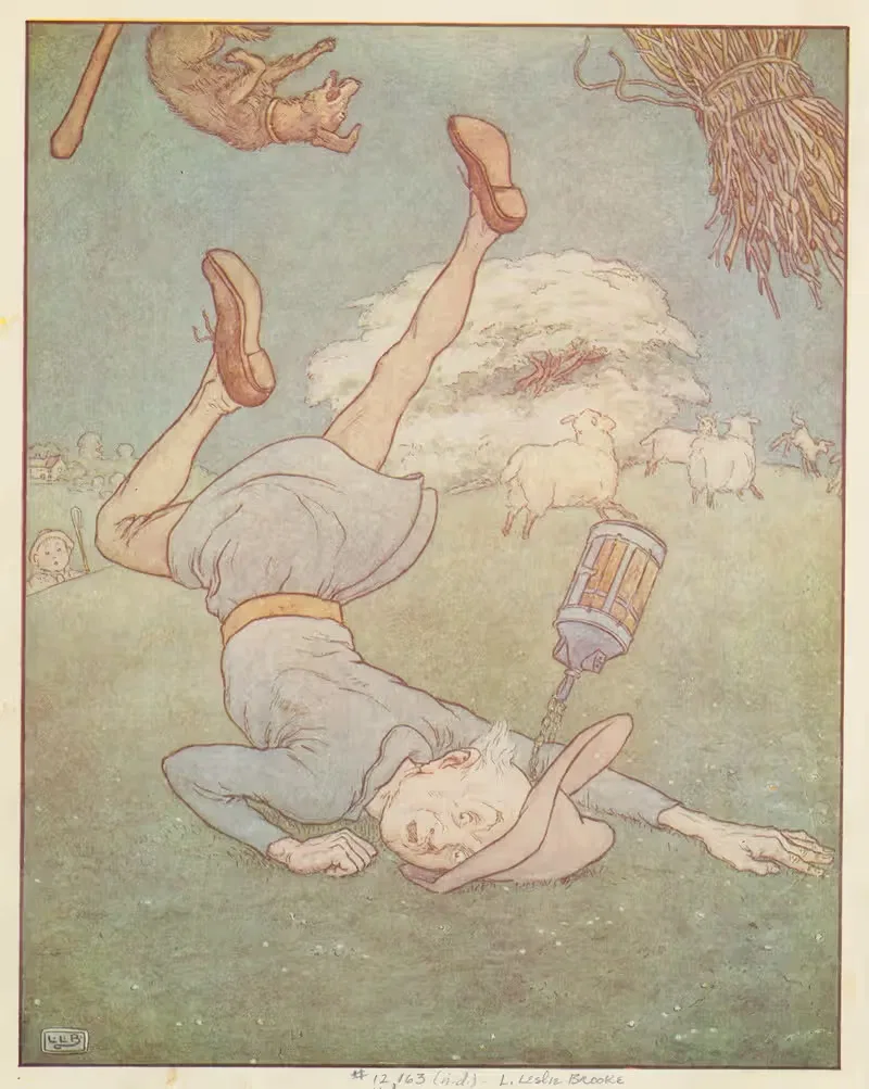 The man in the moon came tumbling down — Leonard Leslie Brooke
