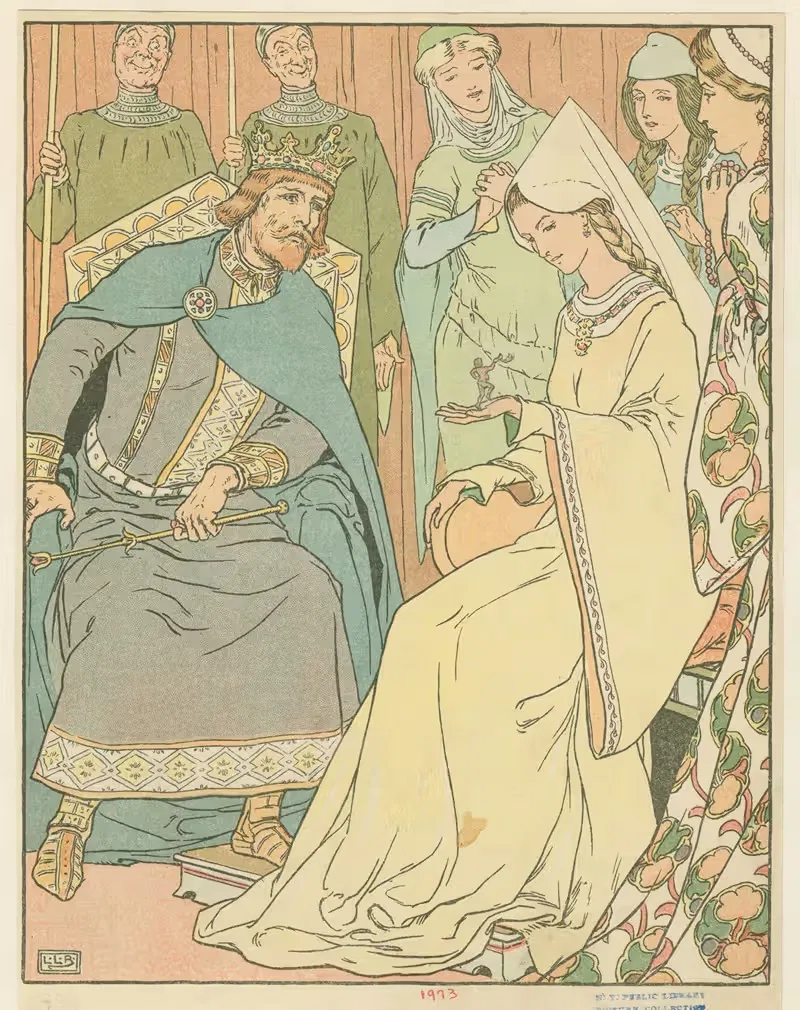 Том Пух с королем и королевой by Леонард Лесли Брук, 1922 — digital art print download