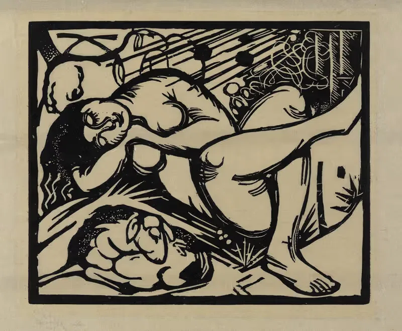 Спящая пастушка by Франц Марк, 1912 — digital art print download