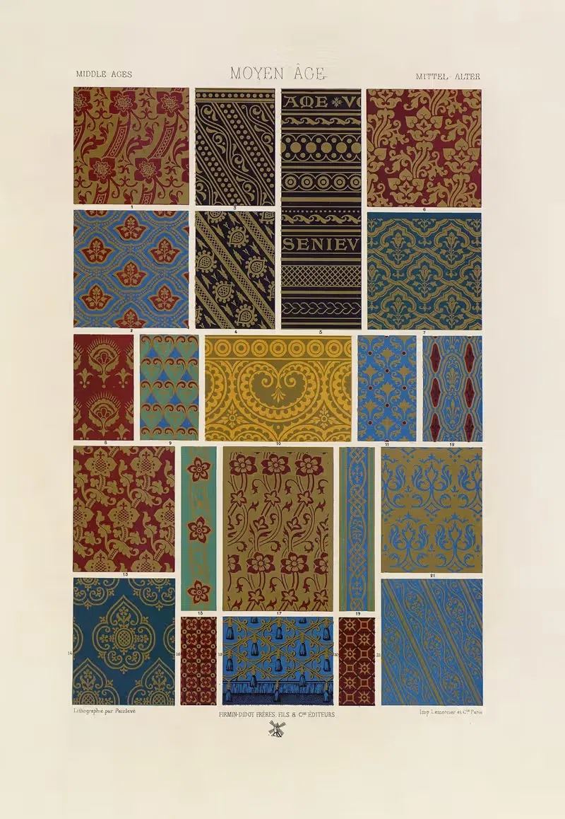 Средние века 11 by Огюст Расине, 1880 - 1889 — digital art print download