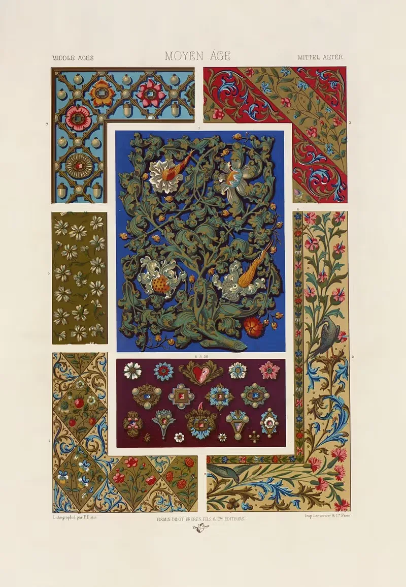 Средние века 13 by Огюст Расине, 1880 - 1889 — digital art print download