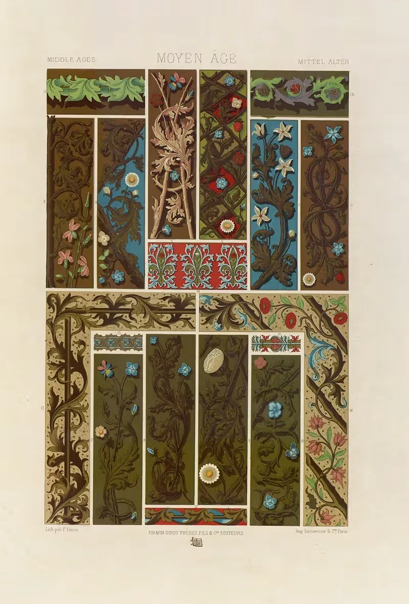 Средние века 14 by Огюст Расине, 1880 - 1889 — digital art print download