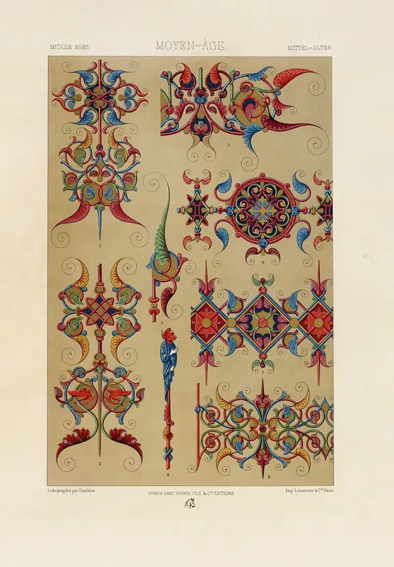 Средние века 6 by Огюст Расине, 1880 - 1889 — digital art print download