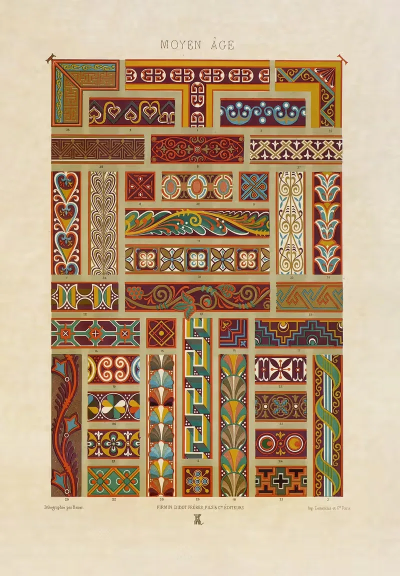 Средние века by Огюст Расине, 1880 - 1889 — digital art print download