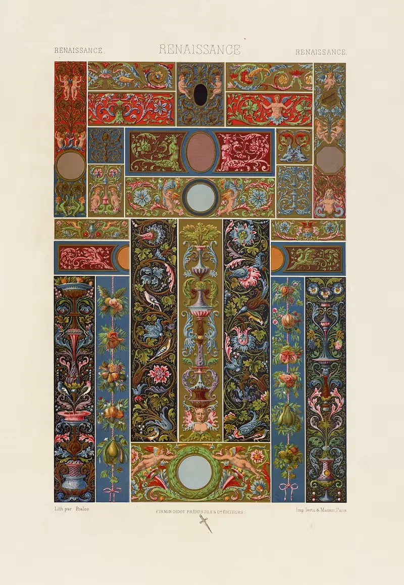 Ренессанс 7 by Огюст Расине, 1880 - 1889 — digital art print download