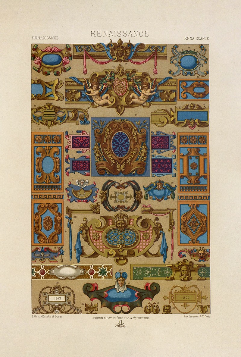 Ренессанс 8 by Огюст Расине, 1880 - 1889 — digital art print download