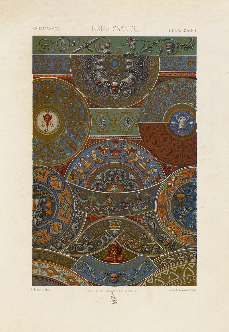 Ренессанс 9 by Огюст Расине, 1880 - 1889 — digital art print download