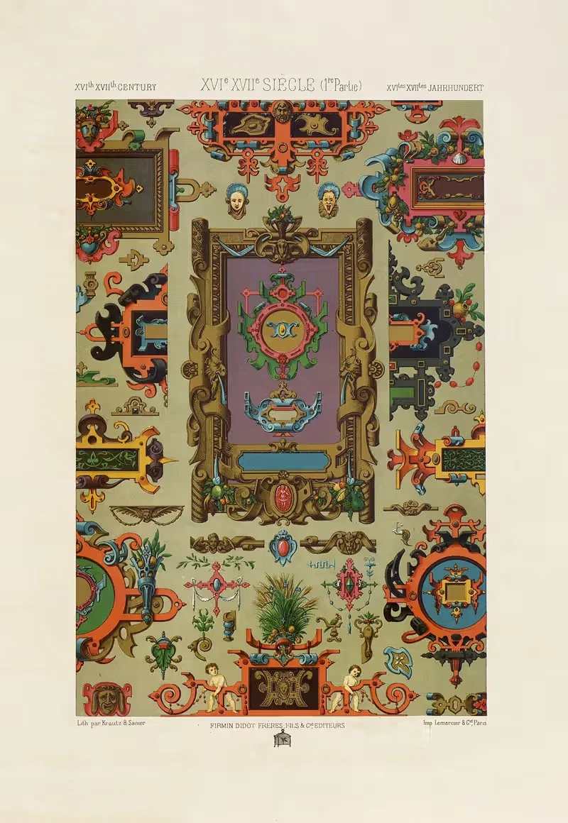 XVI и XVII века 2 by Огюст Расине, 1880 - 1889 — digital art print download