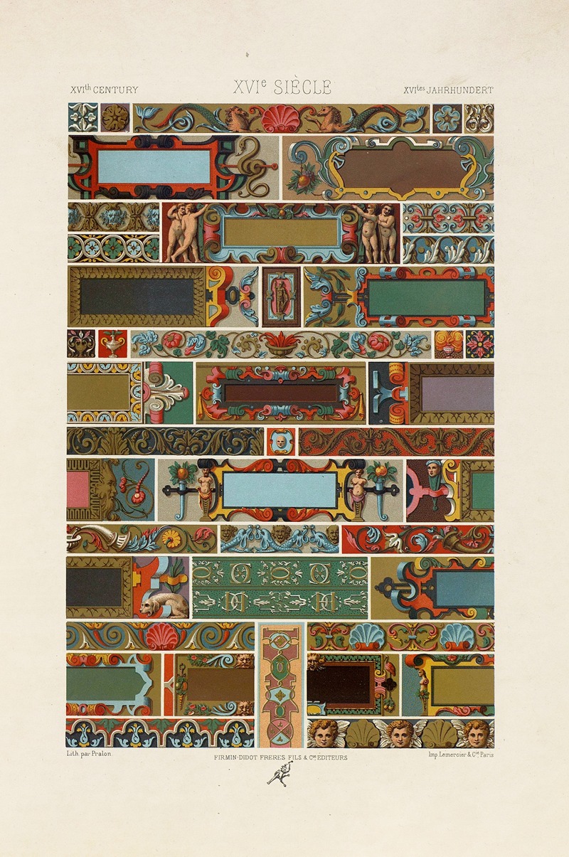 XVI Siecle 2 by Auguste Racinet, 1880 - 1889 — digital art print download