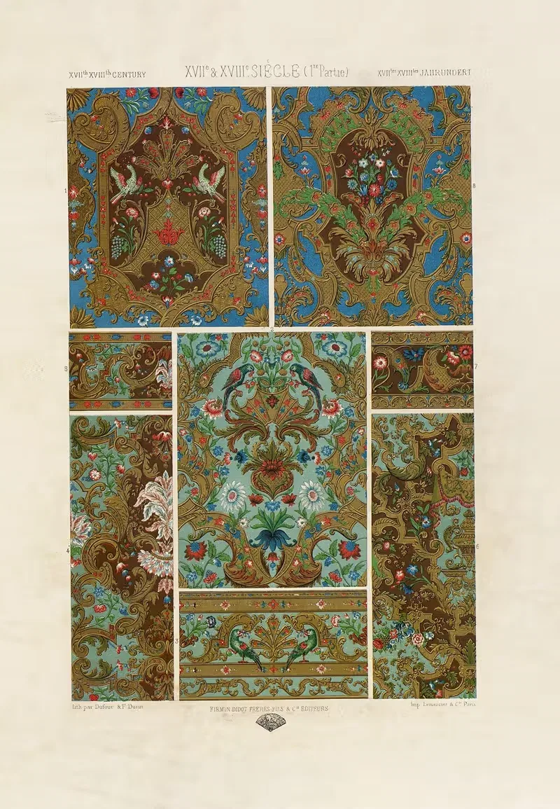 XVII и XVIII века by Огюст Расине, 1880 - 1889 — digital art print download