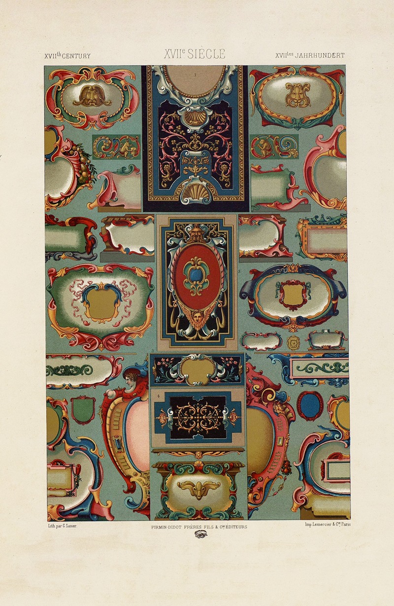 XVII век 4 by Огюст Расине, 1880 - 1889 — digital art print download
